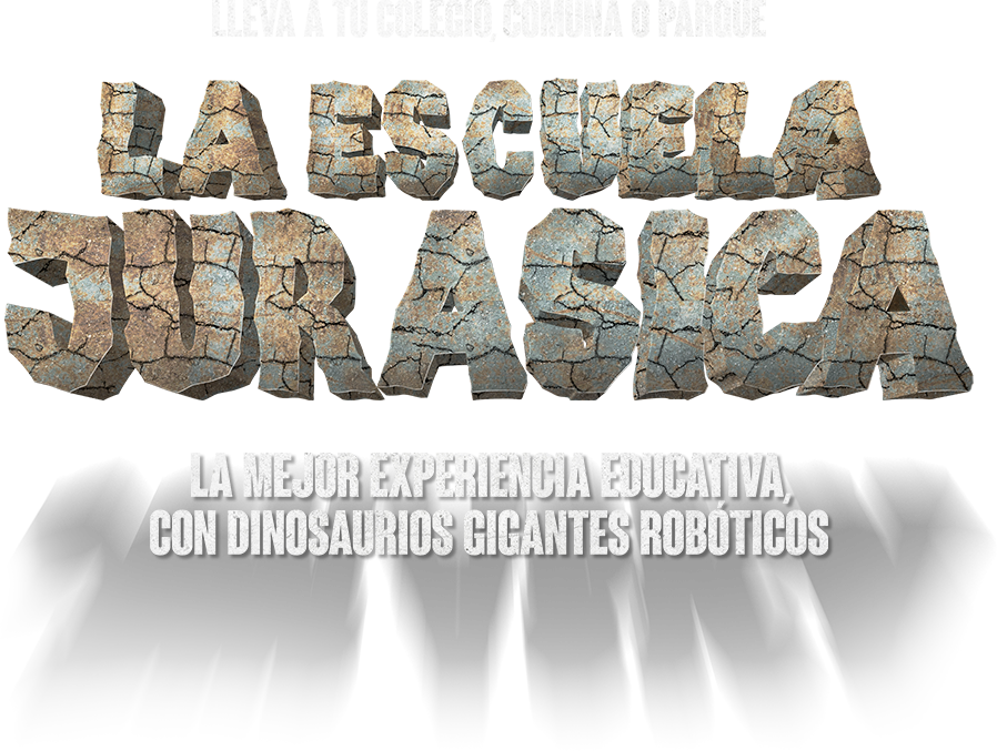 Lleva a tu colegio, comuna o parque a la escuela Jurásica. La mejor experiencia educativa con dinosaurios gigantes robóticos.